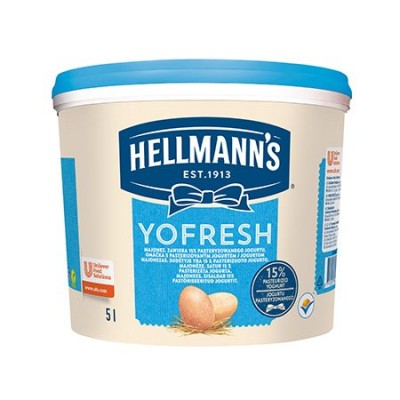 Majonezas Yofresh su jogurtu Hellmanns 25%, 5 L